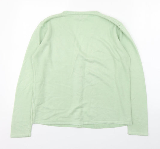 Womens UK Size S Lauren Taylor Green Cardigan Jumper