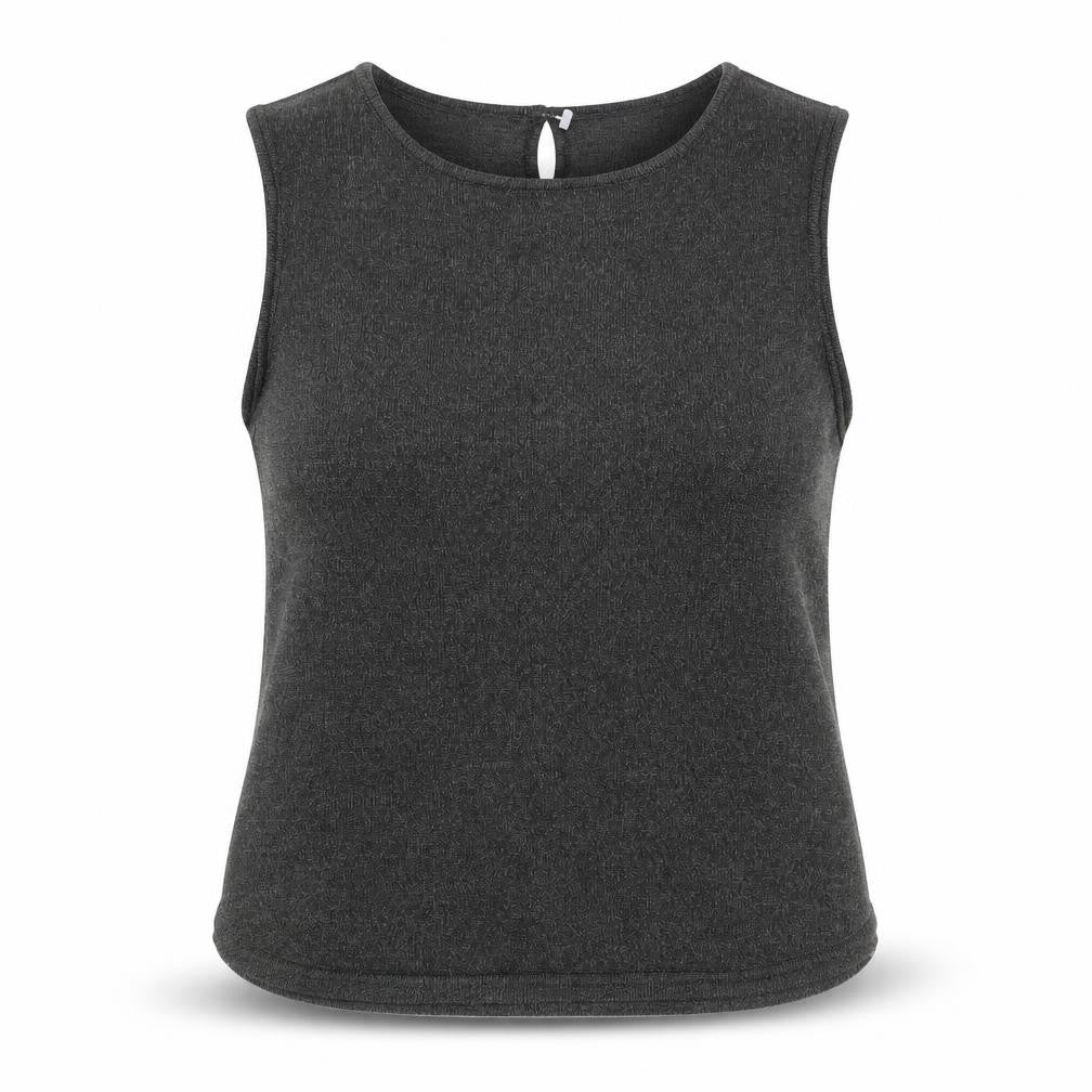 Womens UK Size M Planet Black Basic Tank