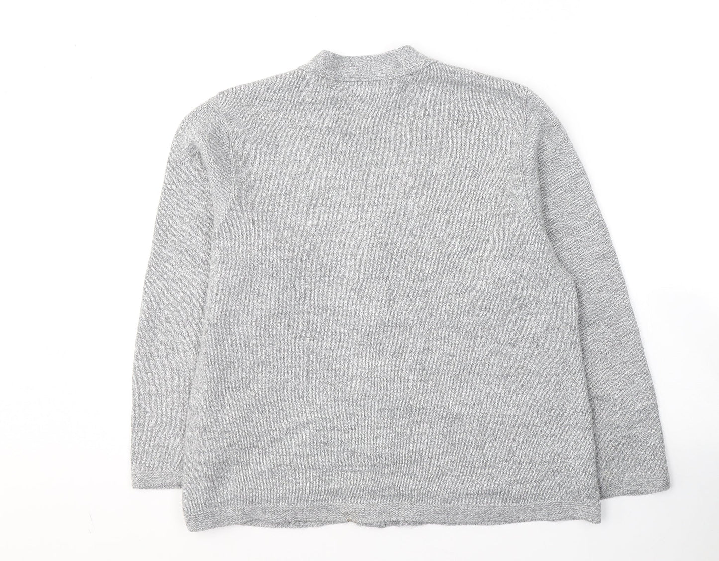Womens UK Size S Florida Grey Cardigan Jumper