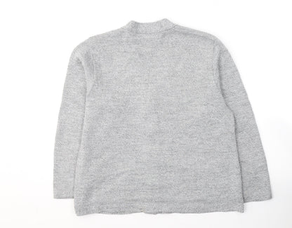 Womens UK Size S Florida Grey Cardigan Jumper