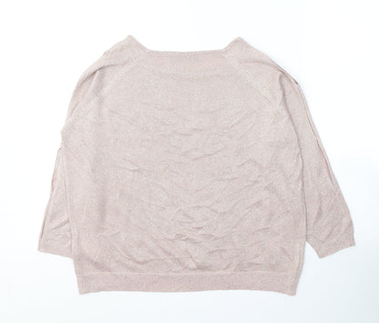 Womens UK Size 12 Marks and Spencer Pink Pullover Jumper