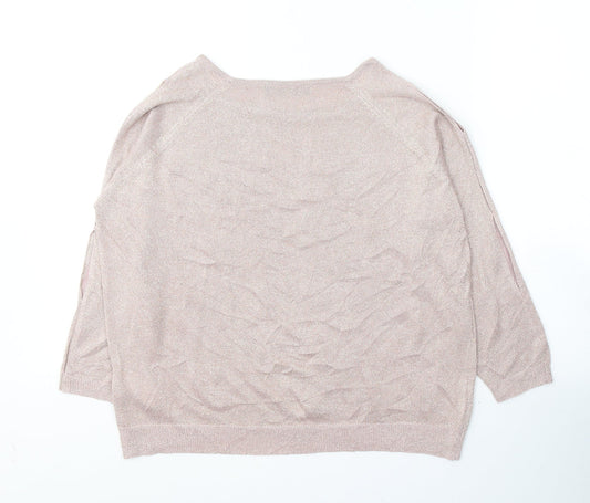 Womens UK Size 12 Marks and Spencer Pink Pullover Jumper