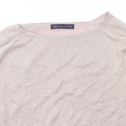 Womens UK Size 12 Marks and Spencer Pink Pullover Jumper
