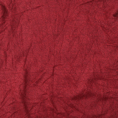 Womens UK Size 10 EWM Red Cardigan Jumper