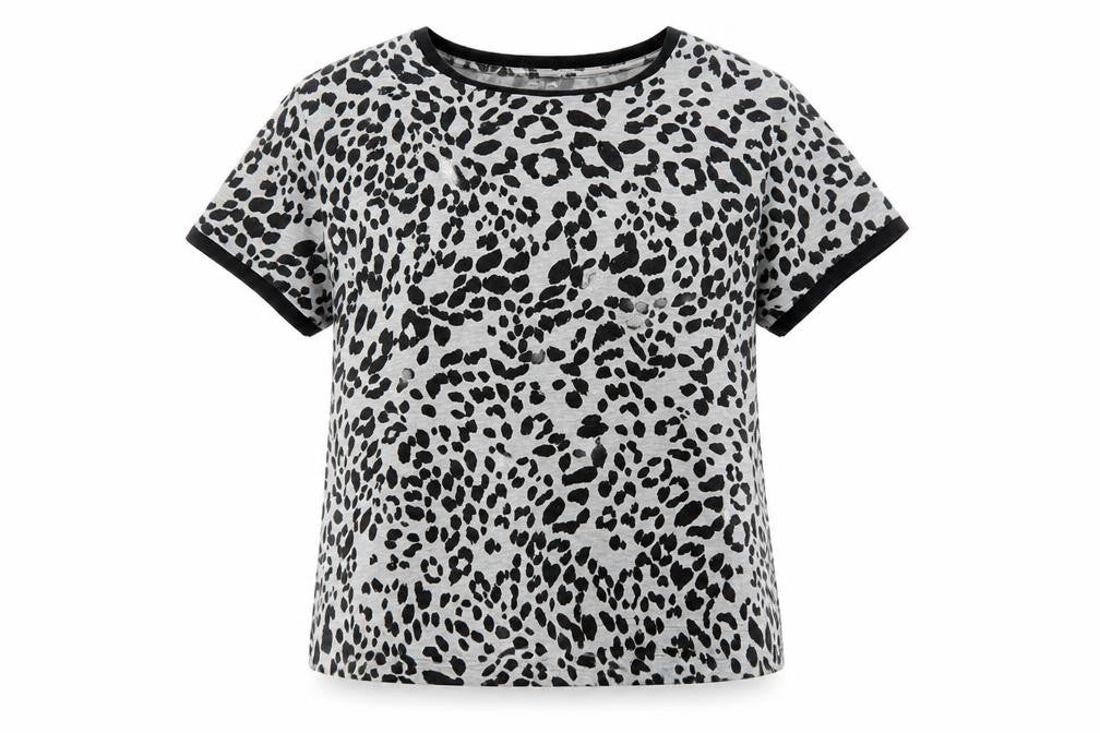 Womens UK Size 12 New Look Grey Basic T-Shirt