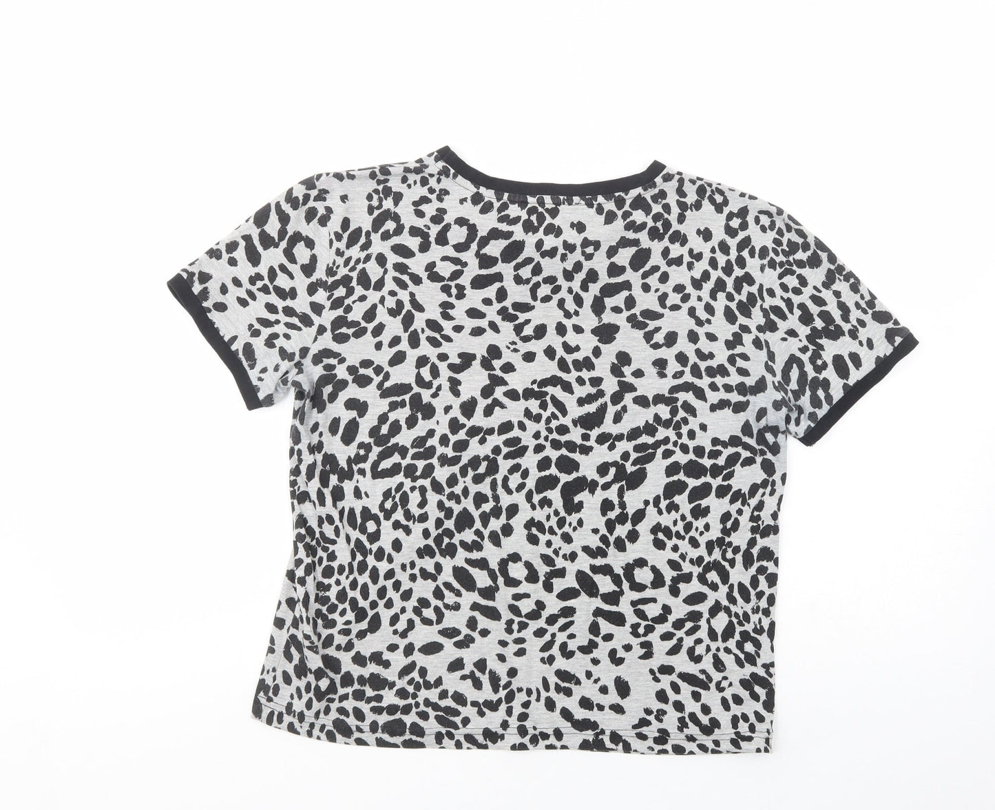 Womens UK Size 12 New Look Grey Basic T-Shirt