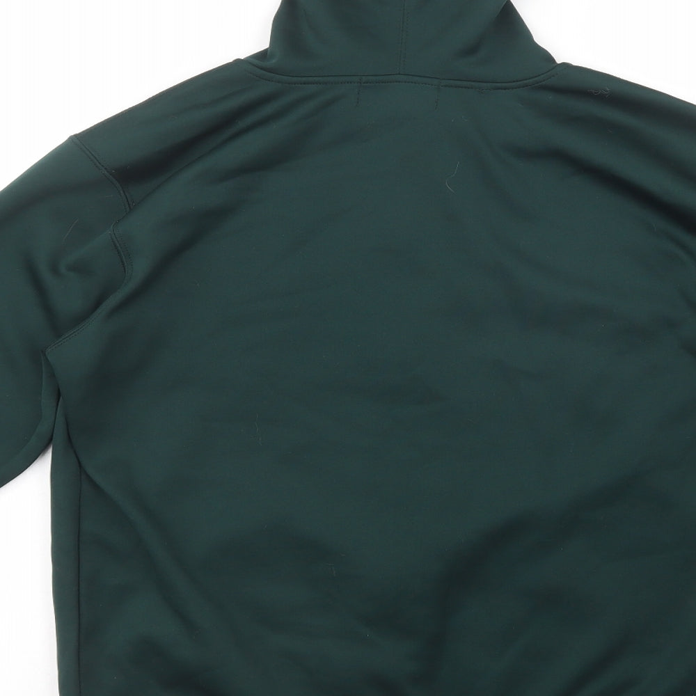 Know Wear Womens Green  Polyester Full Zip Hoodie Size M  Zip