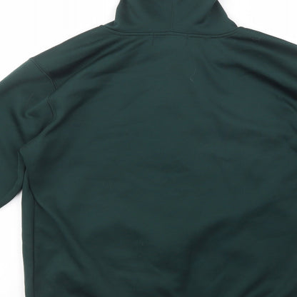 Know Wear Womens Green  Polyester Full Zip Hoodie Size M  Zip