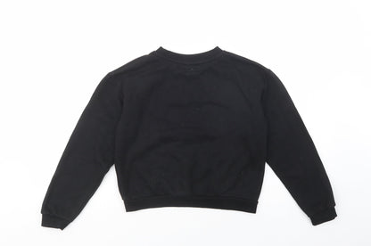 Primark Girls Black  Polyester Pullover Hoodie Size 13-14 Years  Pullover - Be Nice