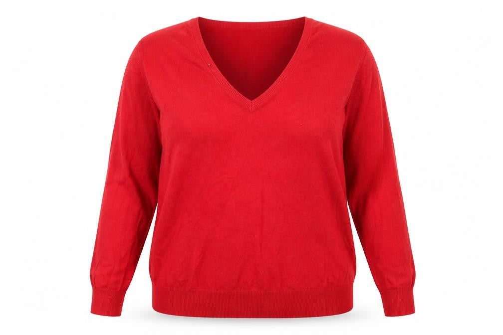 Womens UK Size 18 Marks and Spencer Red Pullover Jumper