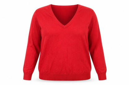 Womens UK Size 18 Marks and Spencer Red Pullover Jumper