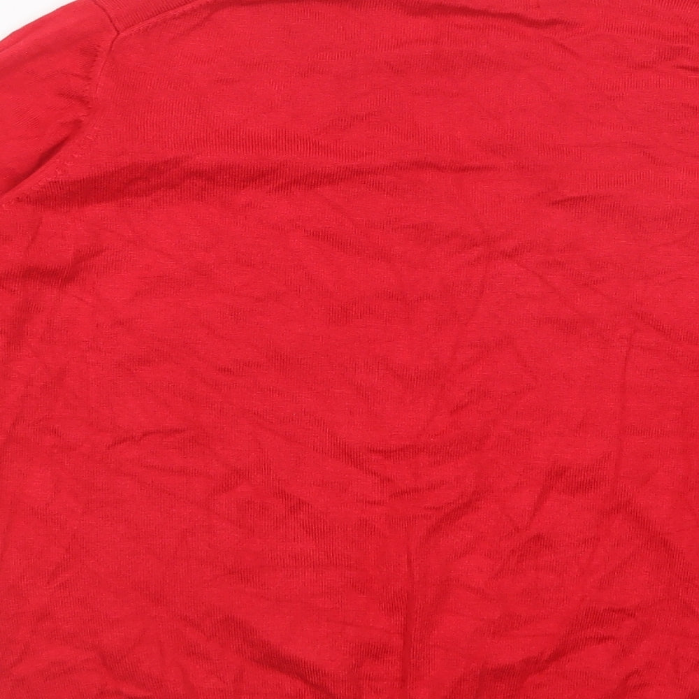 Womens UK Size 18 Marks and Spencer Red Pullover Jumper