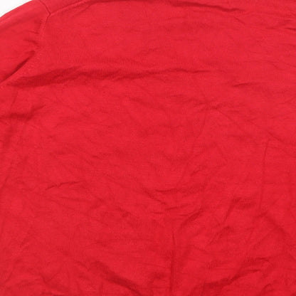 Womens UK Size 18 Marks and Spencer Red Pullover Jumper