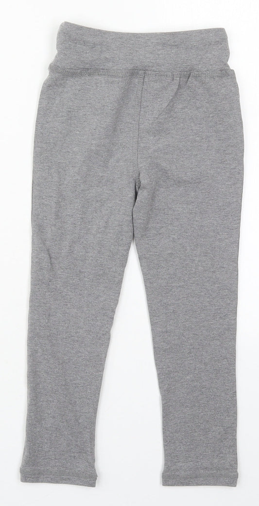 Reebok Girls Grey  Cotton Sweatpants Trousers Size 7-8 Years  Regular