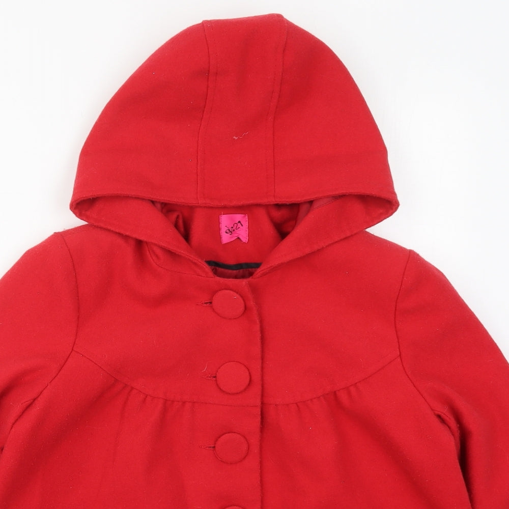 George Womens Red   Pea Coat Coat Size 12  Button