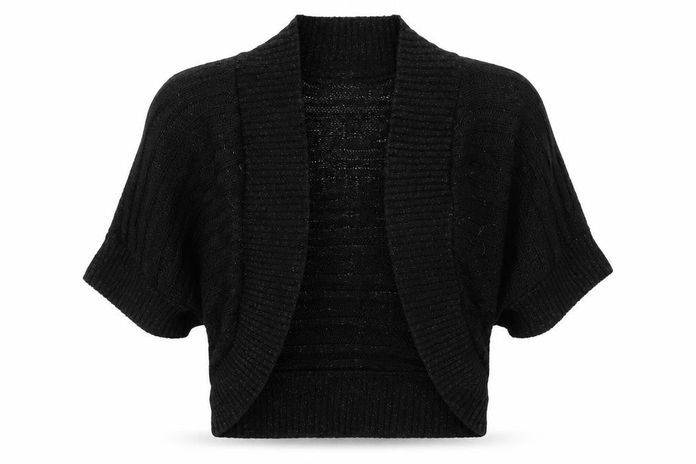 Womens UK Size S Pilot Black Cardigan Jumper
