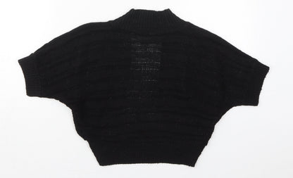 Womens UK Size S Pilot Black Cardigan Jumper