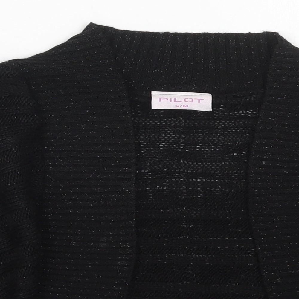 Womens UK Size S Pilot Black Cardigan Jumper