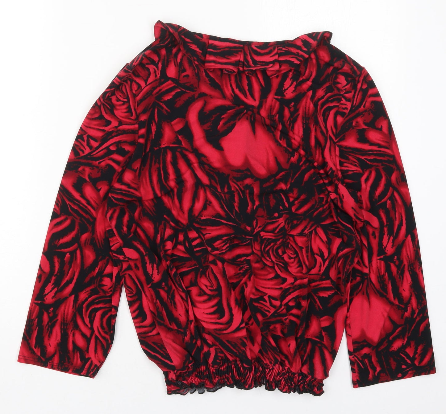Womens UK Size 10 Vogue Red Basic Blouse