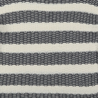 Papaua Womens Ivory Boat Neck Striped Acrylic Pullover Jumper Size M