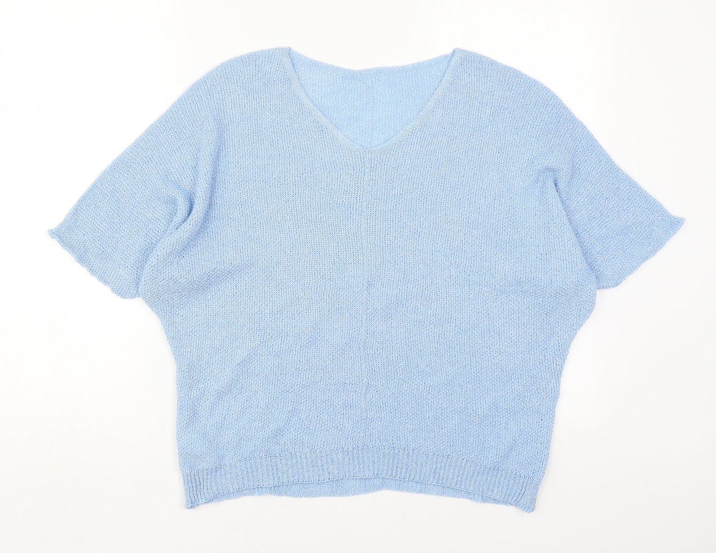 Womens UK Size M Preworn Blue Pullover Jumper