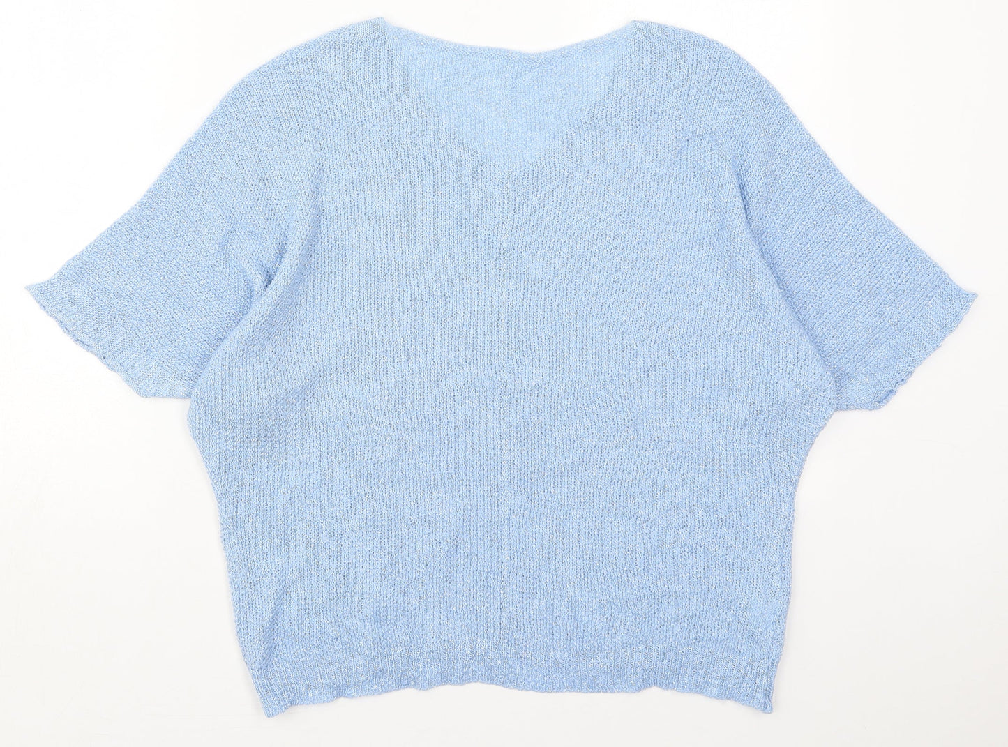 Womens UK Size M Preworn Blue Pullover Jumper