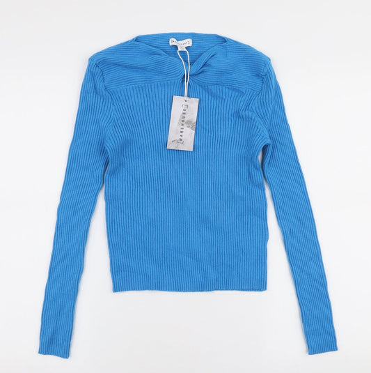 Womens UK Size M Warehouse Blue Pullover Jumper