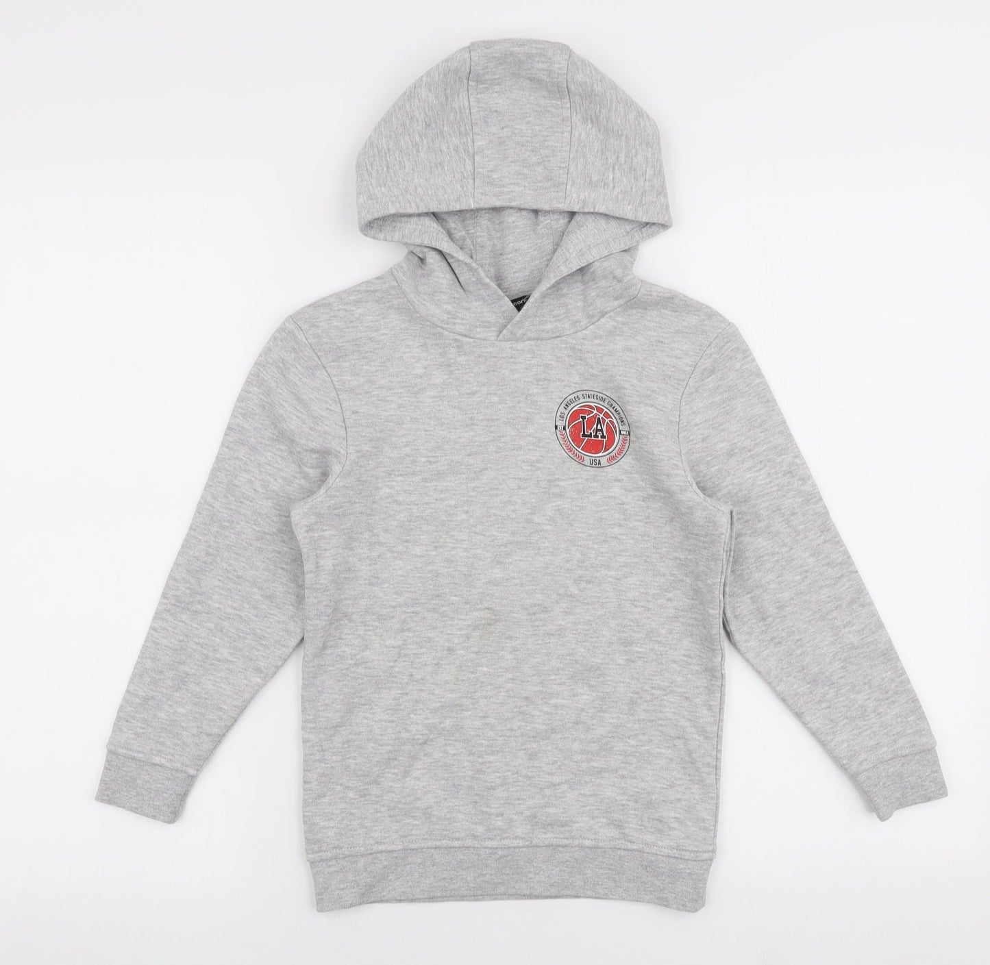 George Boys Grey  Cotton Pullover Hoodie Size 7-8 Years  Pullover - Los angeles