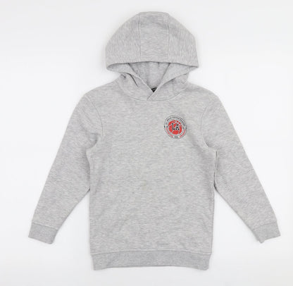 George Boys Grey  Cotton Pullover Hoodie Size 7-8 Years  Pullover - Los angeles
