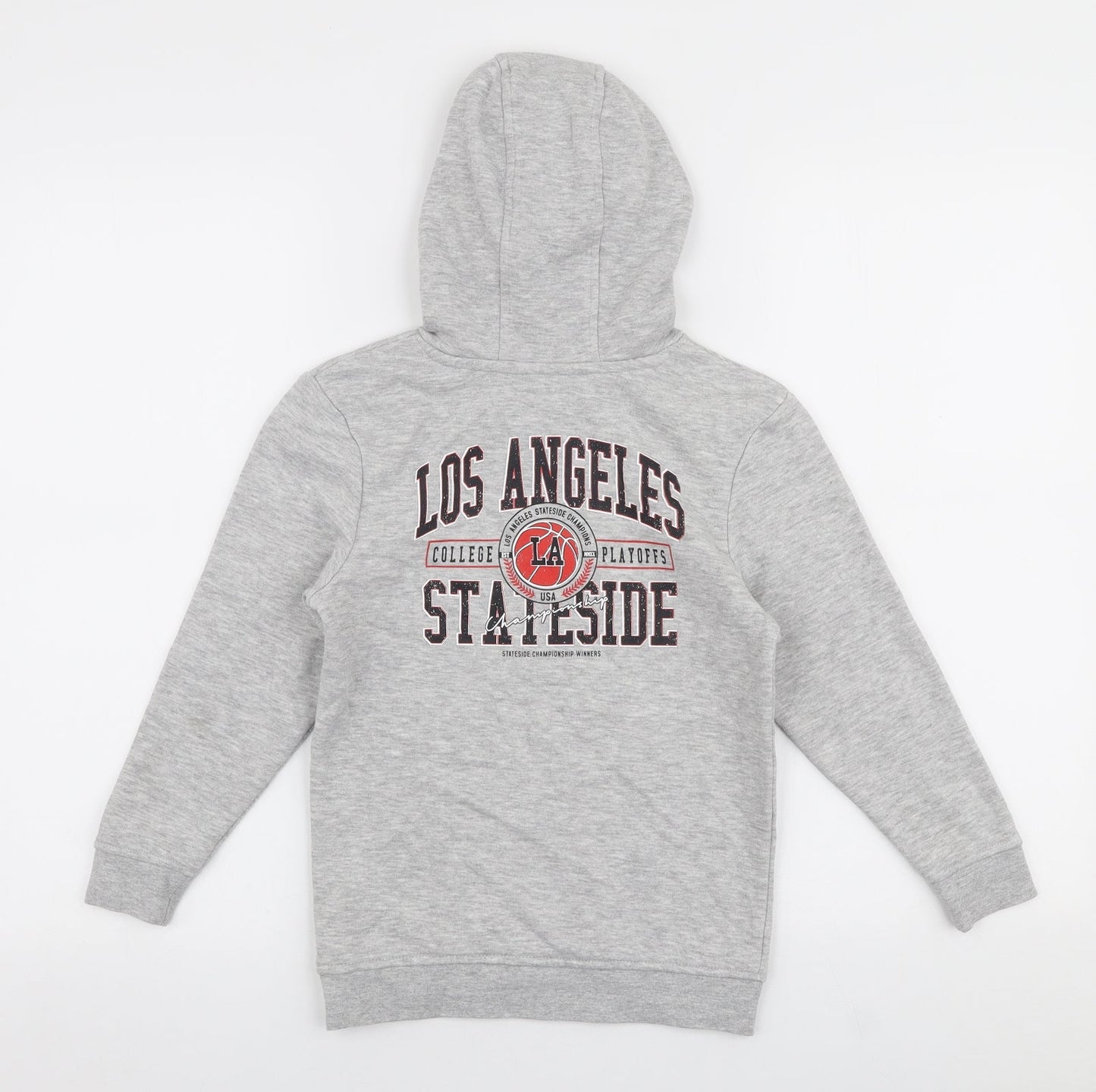 George Boys Grey  Cotton Pullover Hoodie Size 7-8 Years  Pullover - Los angeles