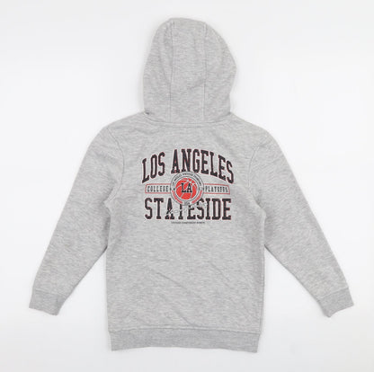 George Boys Grey  Cotton Pullover Hoodie Size 7-8 Years  Pullover - Los angeles