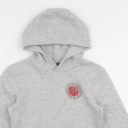 George Boys Grey  Cotton Pullover Hoodie Size 7-8 Years  Pullover - Los angeles