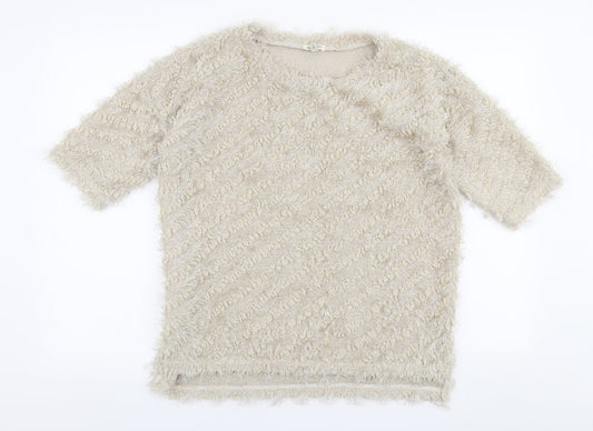Womens UK Size 14 River Island Beige Pullover Jumper