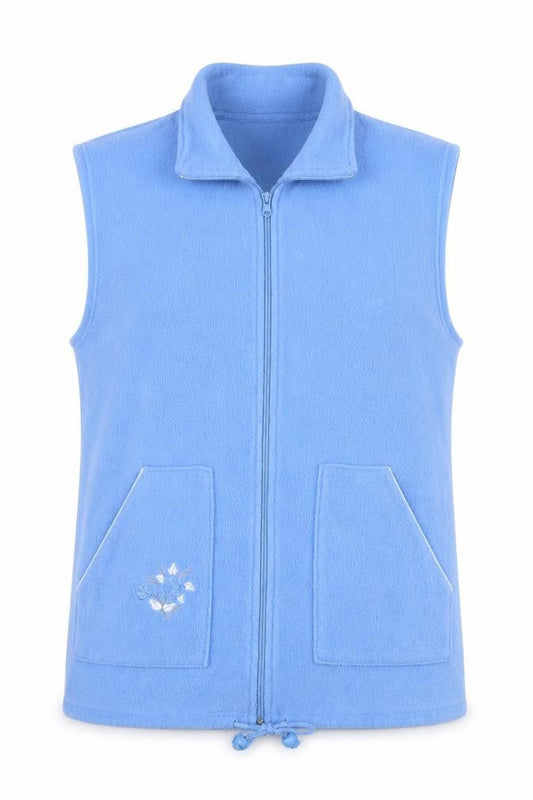 Womens UK Size S Daxon Blue Gilet