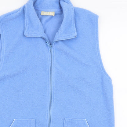 Womens UK Size S Daxon Blue Gilet