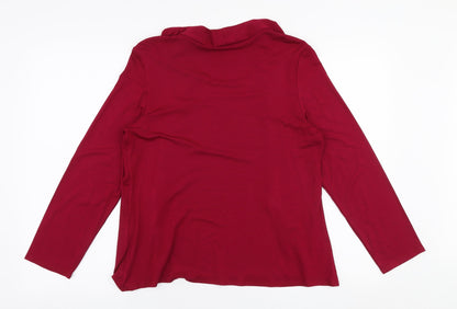 Womens UK Size 14 Saloos Pink Basic Blouse
