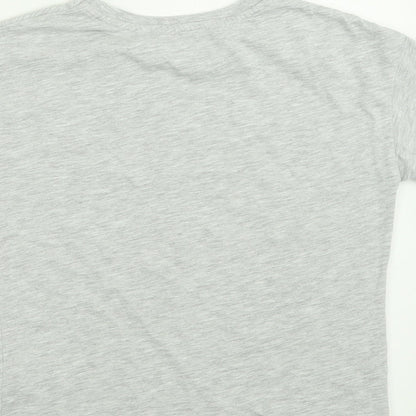 Matalan Boys Grey  Cotton Basic T-Shirt Size 5-6 Years Crew Neck Pullover - Trucks