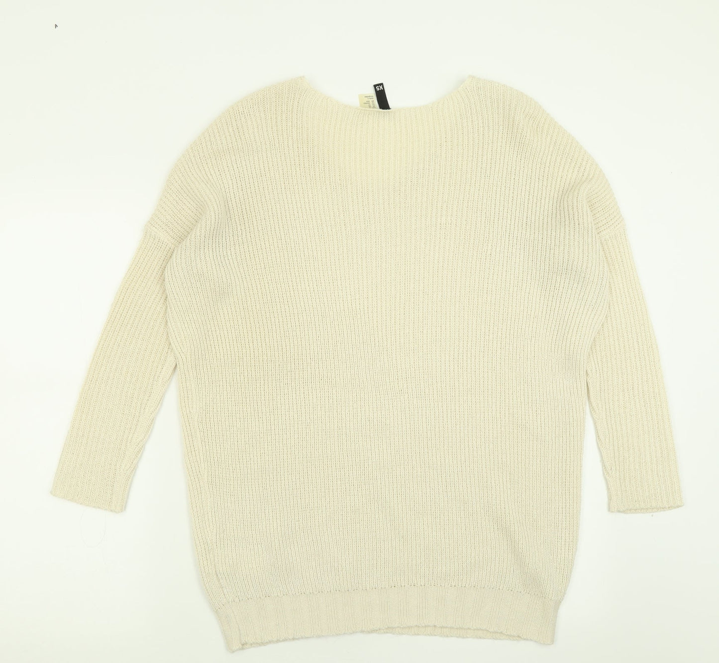 Womens UK Size XS H&M Ivory Pullover Jumper