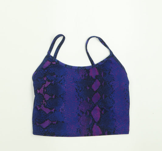 Womens UK Size 6 Missguided Purple Cropped Tank