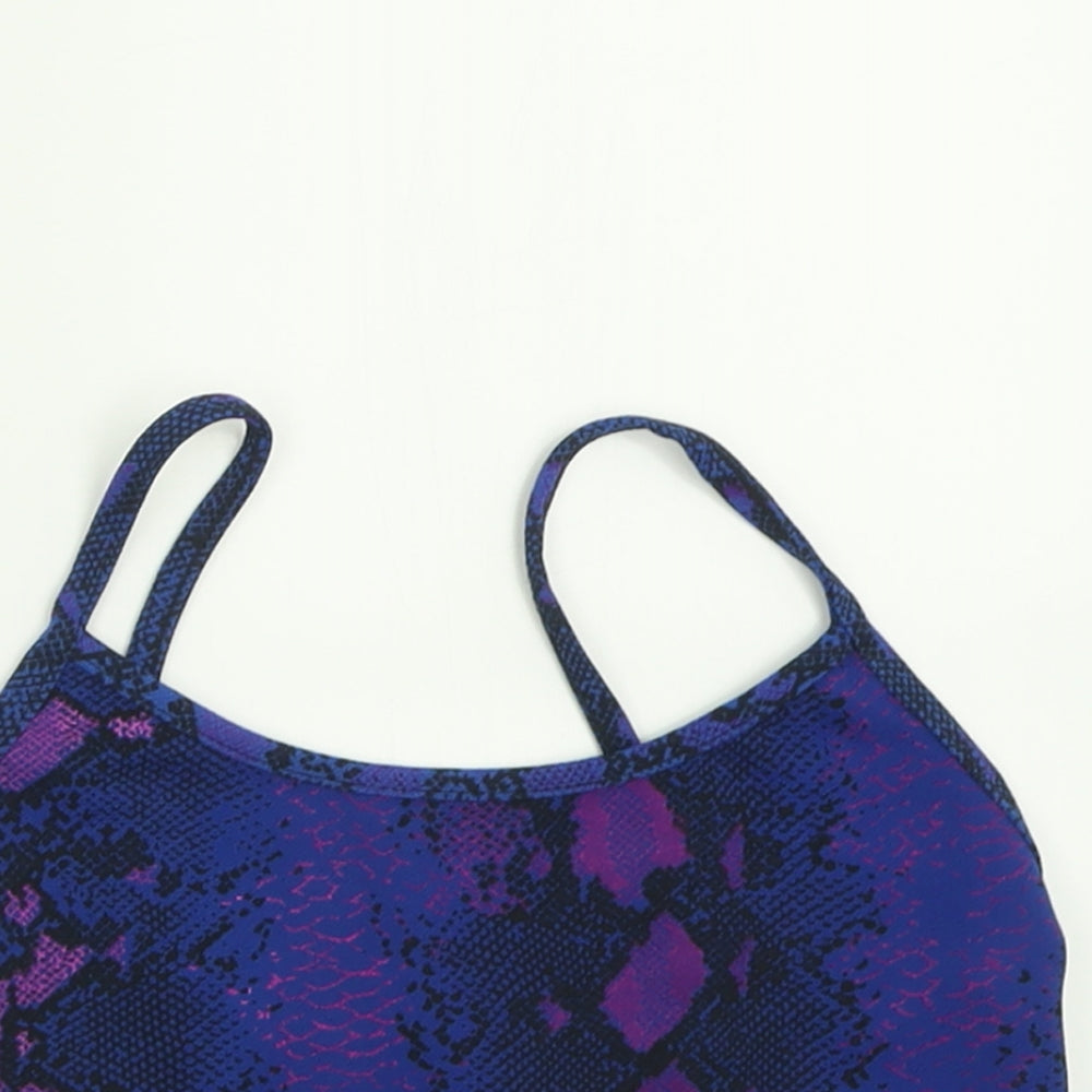 Womens UK Size 6 Missguided Purple Cropped Tank