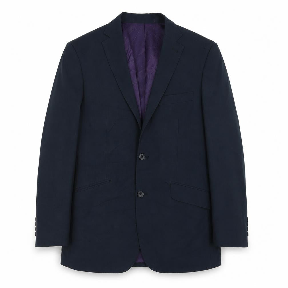Mens UK Size 38 George Regular Blue Suit Jacket