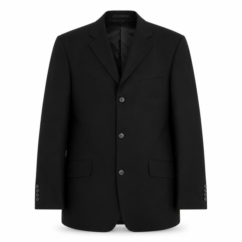 Mens UK Size 36 Charlton Gray Regular Black Suit Jacket