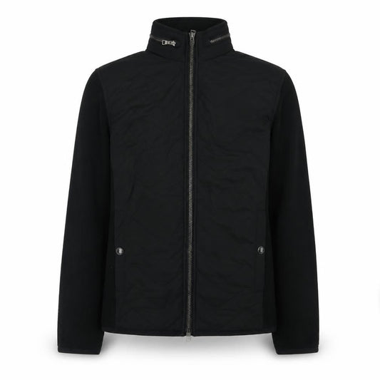 Front view of Blue Harbour men’s black jacket, size S, zip