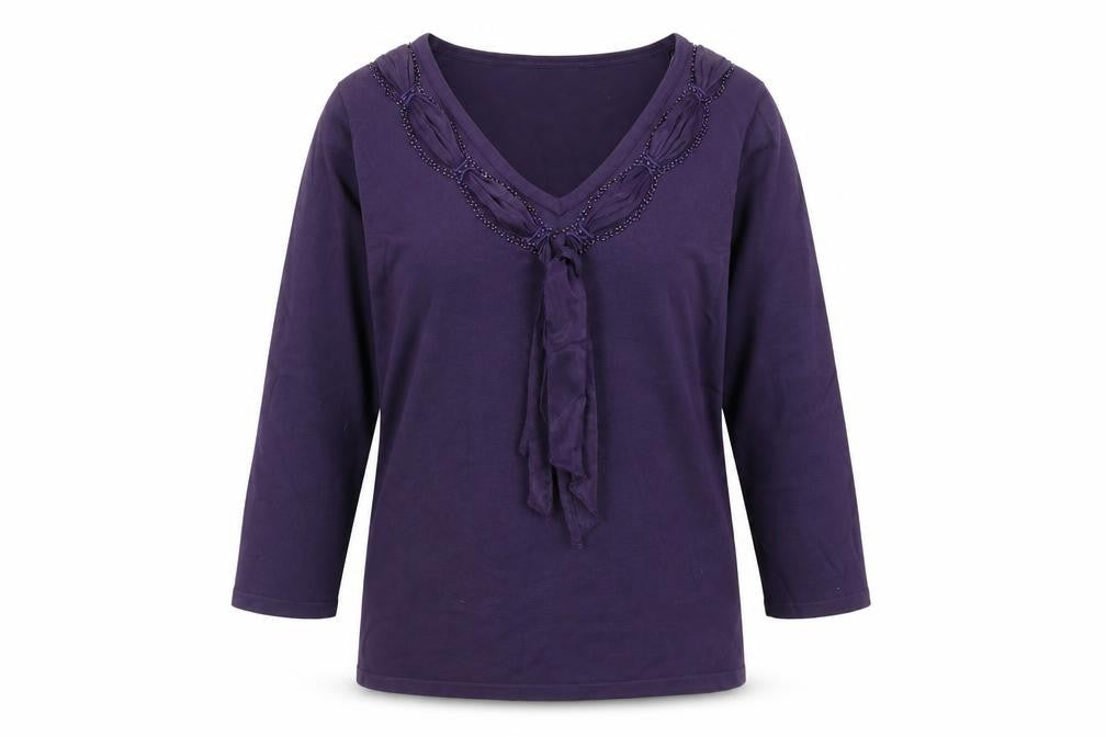 Womens UK Size L Just Elegance Purple Pullover Jumper