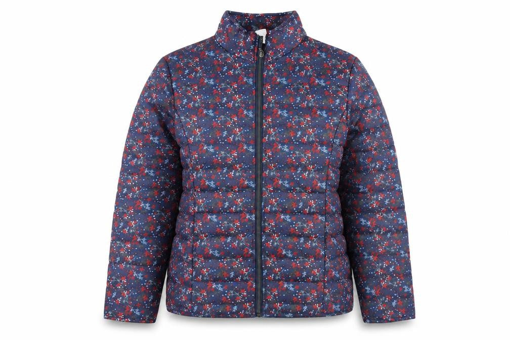 Womens UK Size M Anna De Lancay Blue Puffer Jacket
