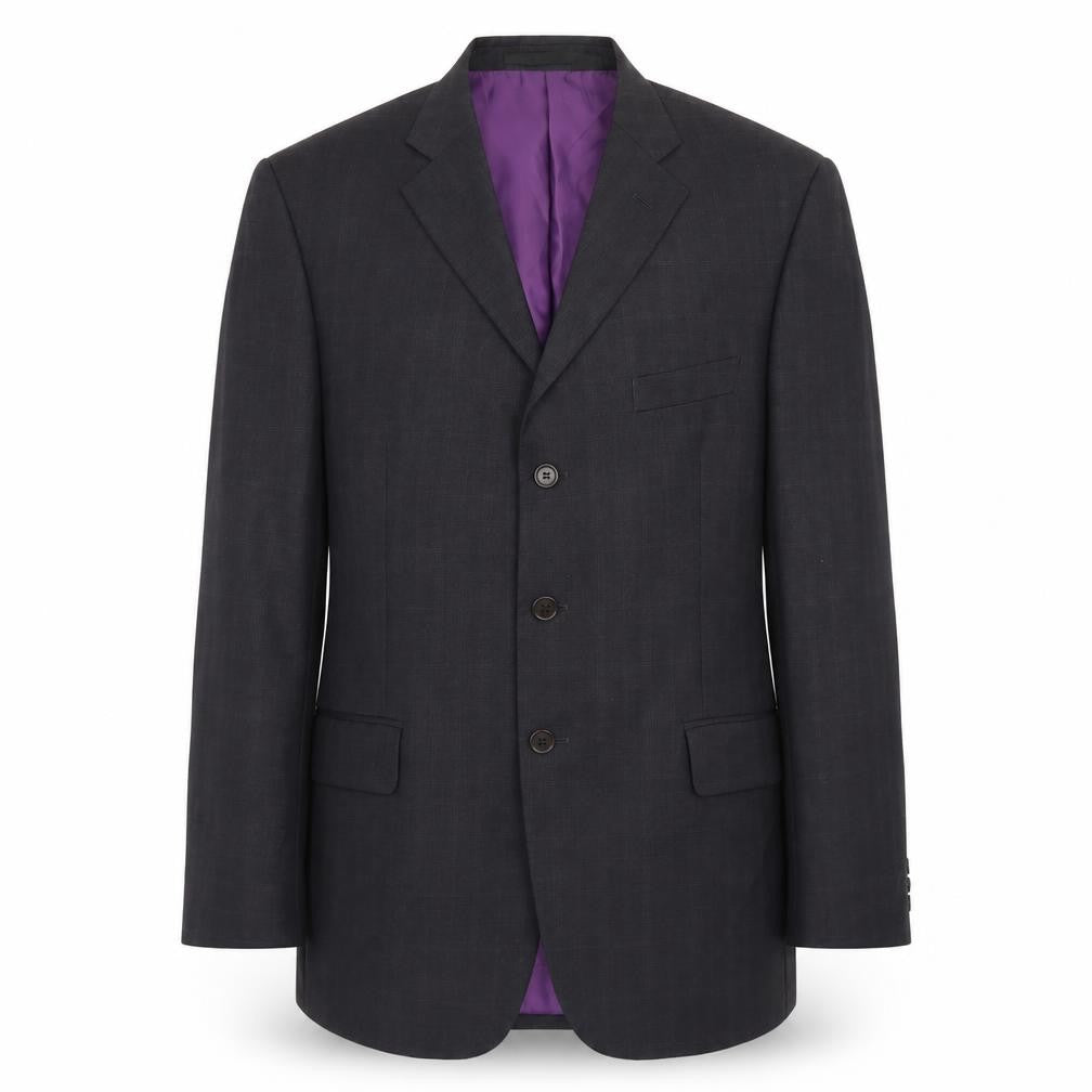 Mens UK Size 42 Impressions Regular Black Suit Jacket