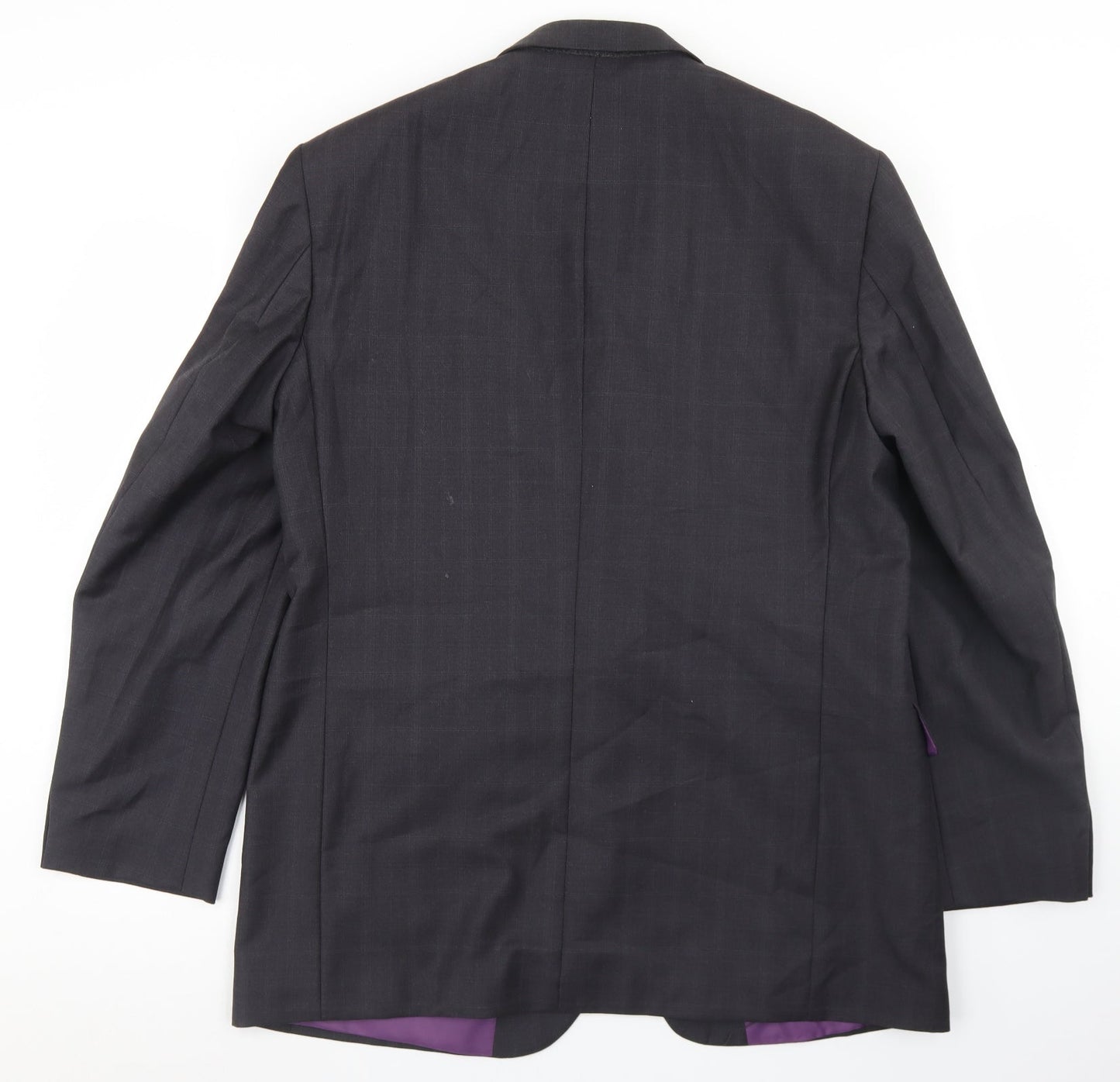 Mens UK Size 42 Impressions Regular Black Suit Jacket
