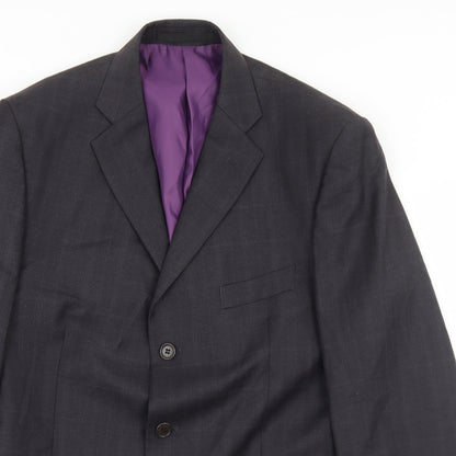 Mens UK Size 42 Impressions Regular Black Suit Jacket