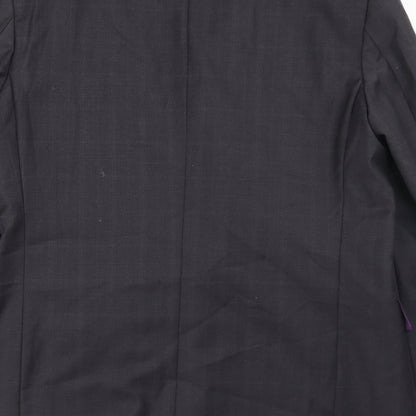 Mens UK Size 42 Impressions Regular Black Suit Jacket