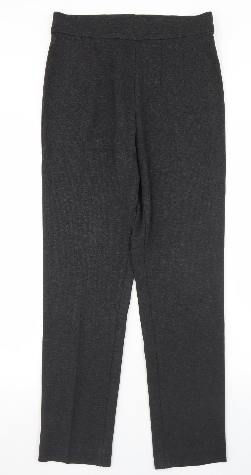 Womens UK Size 10 Marks and Spencer Regular Fit Dress Pants Grey Trousers